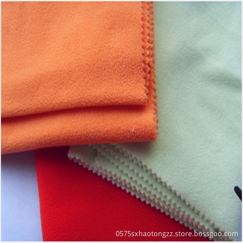 Plain Dyed Double-sided Brushed Polar Fleece Jersey Fabric